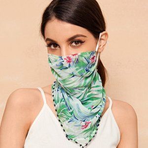 Leaf Print Face Protection